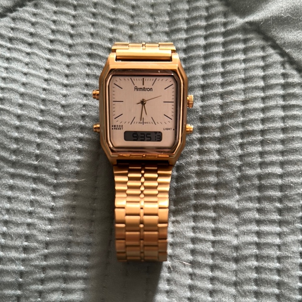 Brand New Armitron Gold-Tone Digital Watch